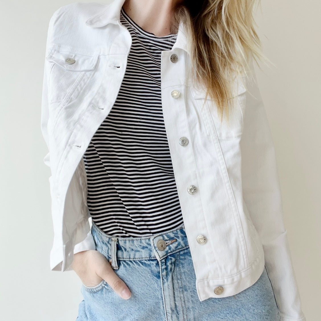White Denim Jacket