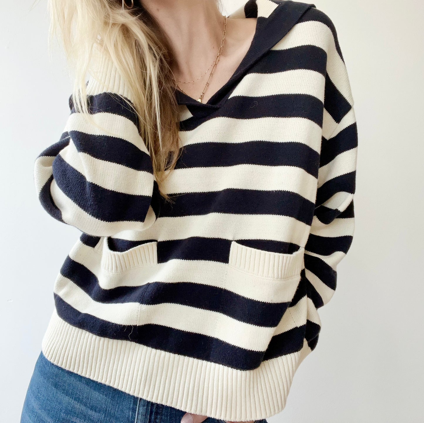 Striped Knit Sweater
