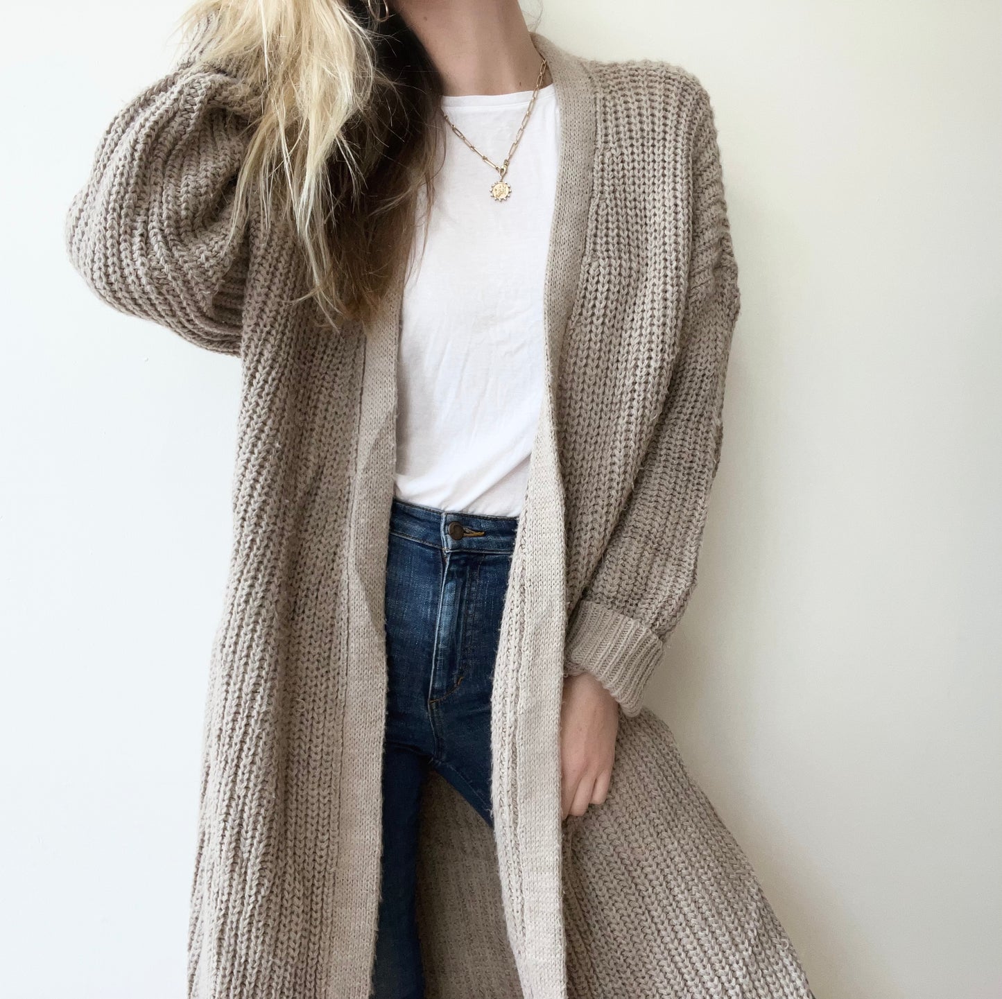 Long Knit Cardigan