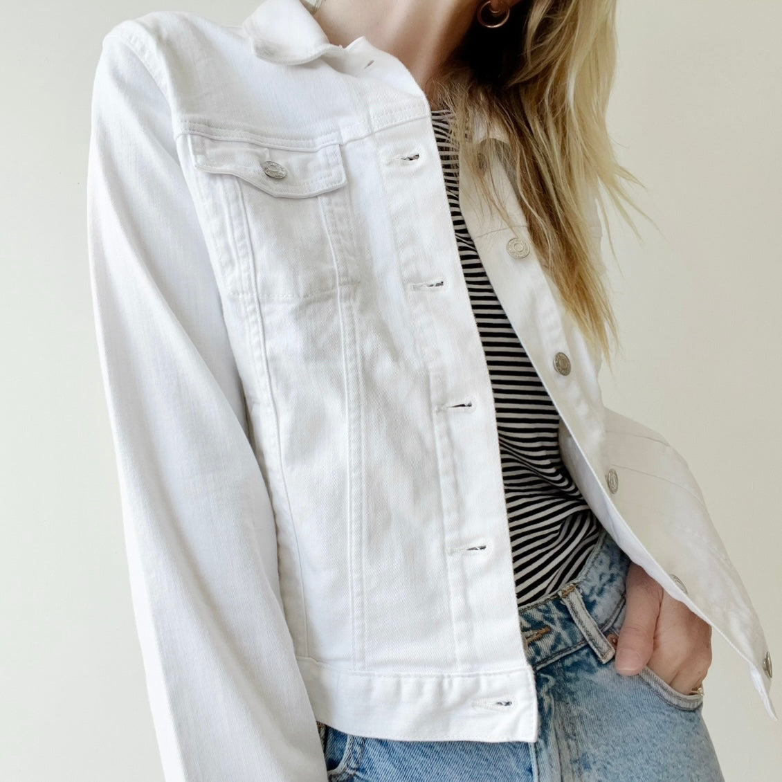 White Denim Jacket