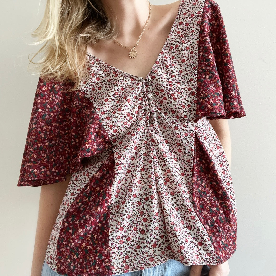 V-neck Blouse