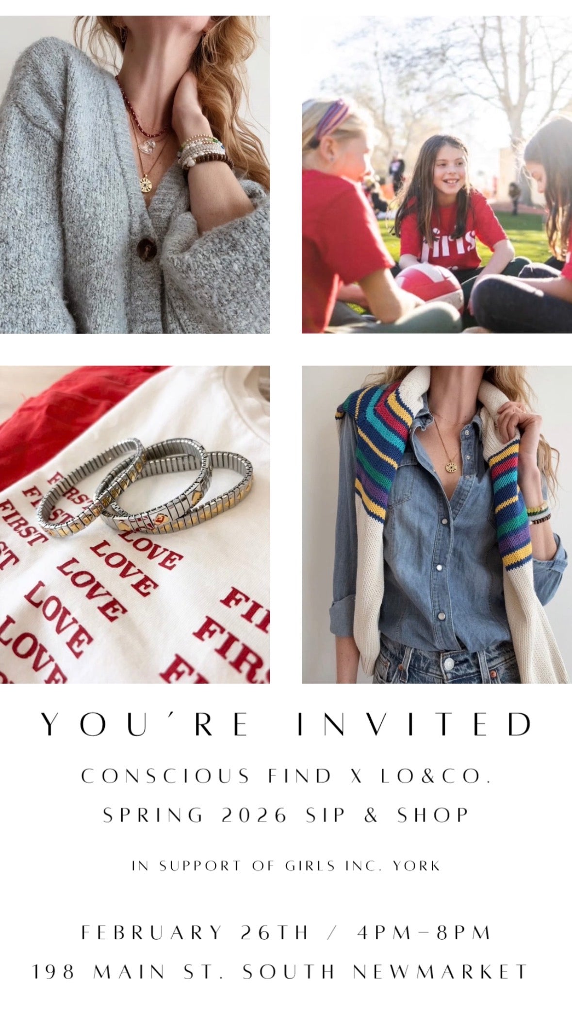 Spring Sip & Shop Event