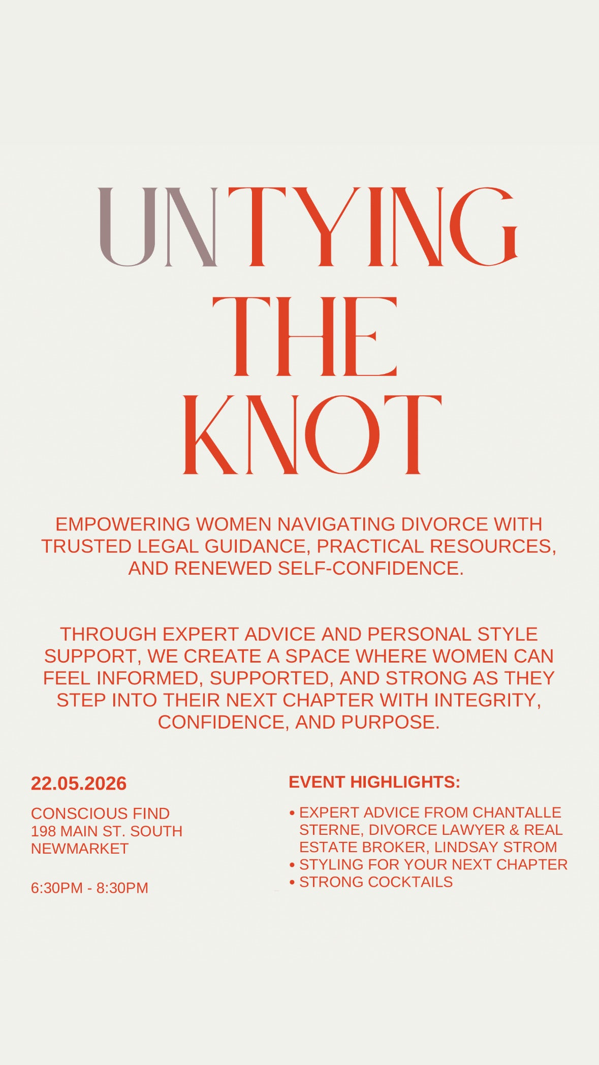 Untying the Knot